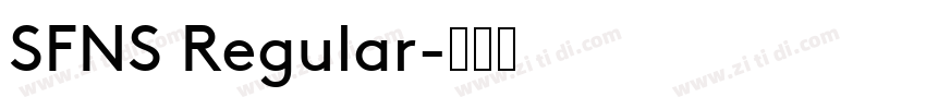 SFNS Regular字体转换